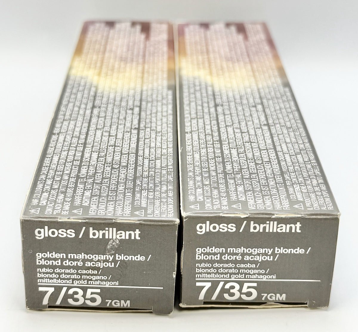 Demi-Permanent Creme Haircolor 7/35 Golden Mahogany - 2 Pack