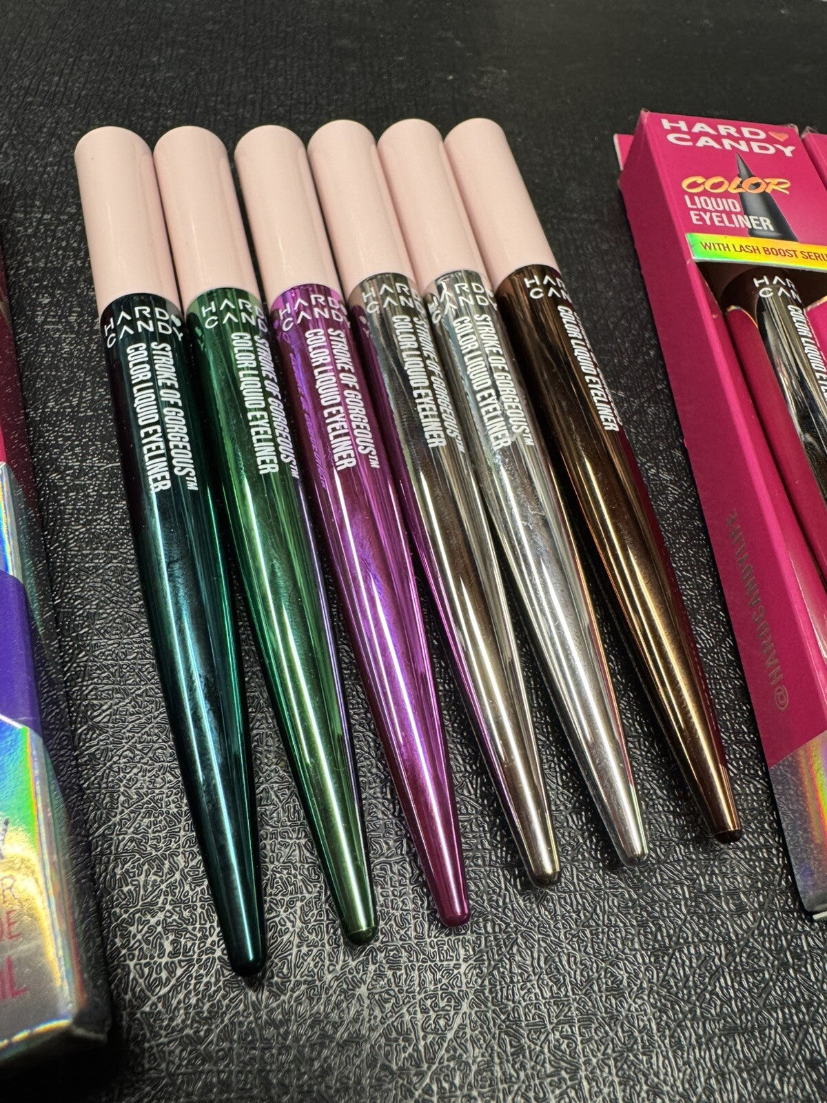 6 Color Liquid Eyeliner Set - Metallic Shimmer, Long-Lasting, Precise Application