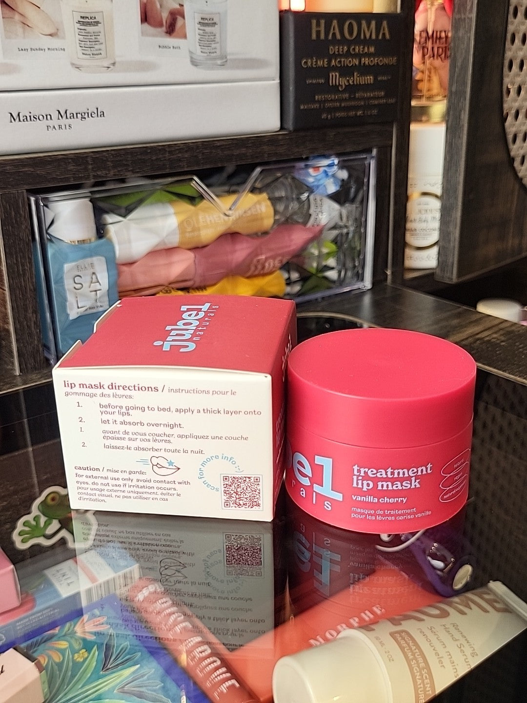Vegan Vanilla Cherry Lip Mask with Natural Ingredients - Made in Canada