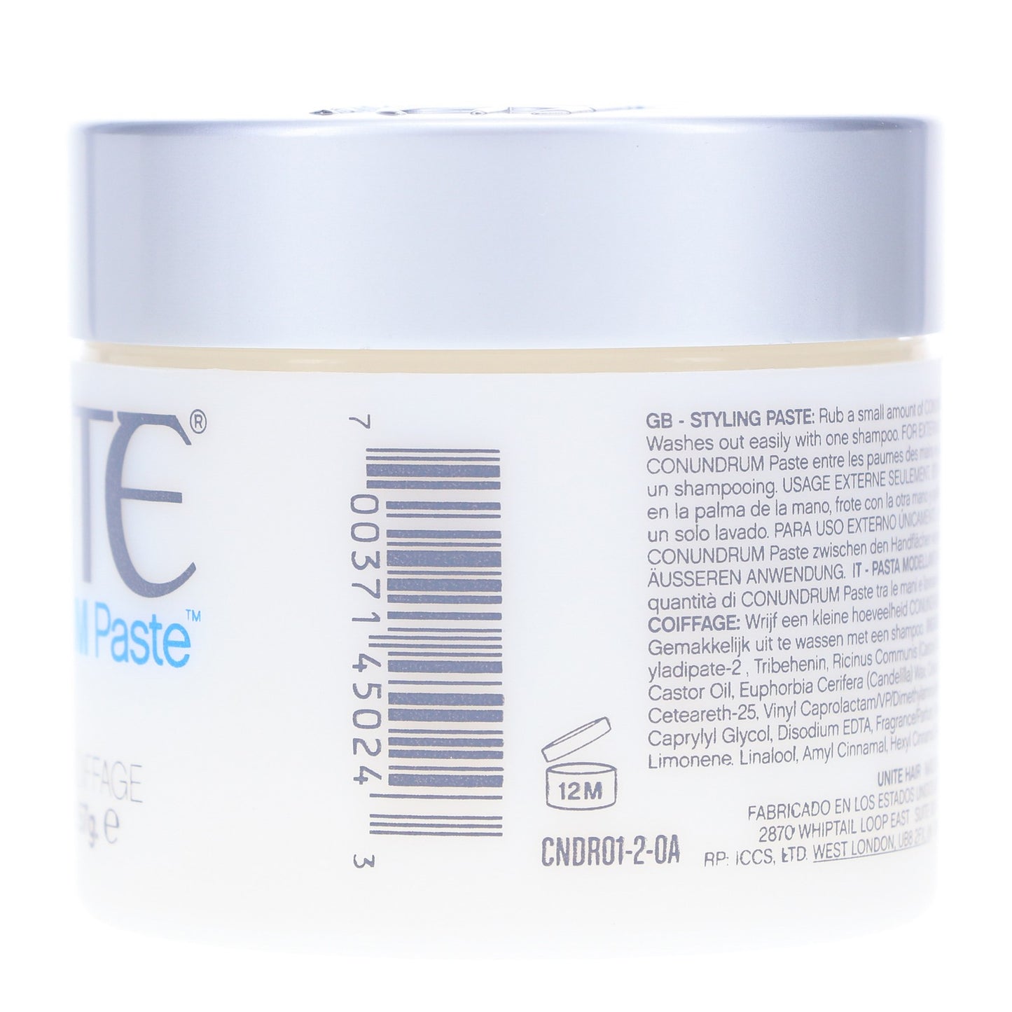 Hair Styling Paste Cream with Flexible Hold - 2 oz