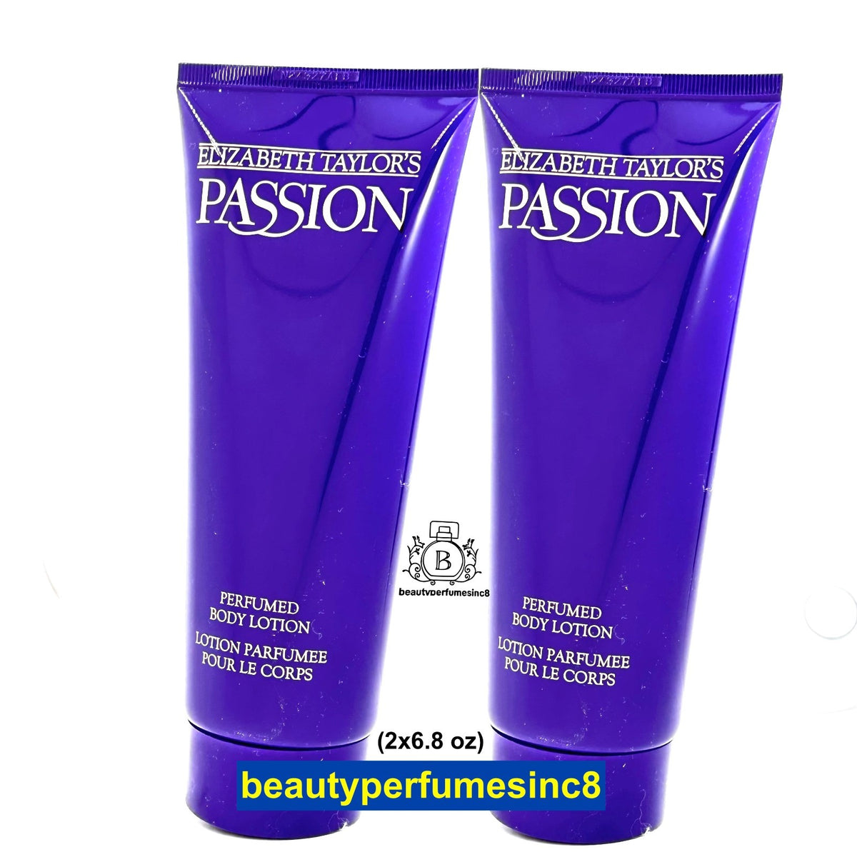 Lot Of 2 - Elizabeth Taylor's Passion Perfumed Body Lotion