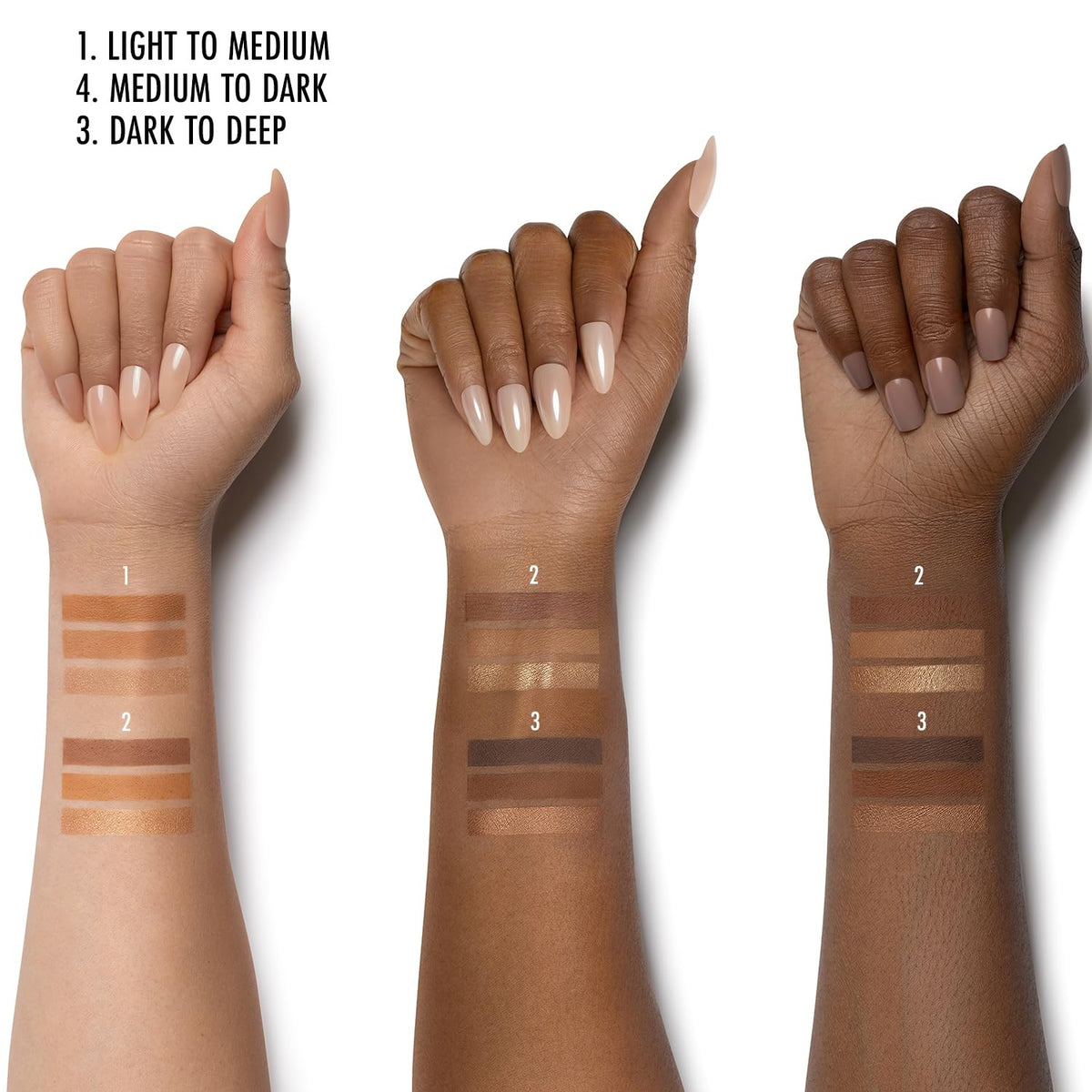 Contouring Makeup Palette for Light to Medium Skin - Satin Finish
