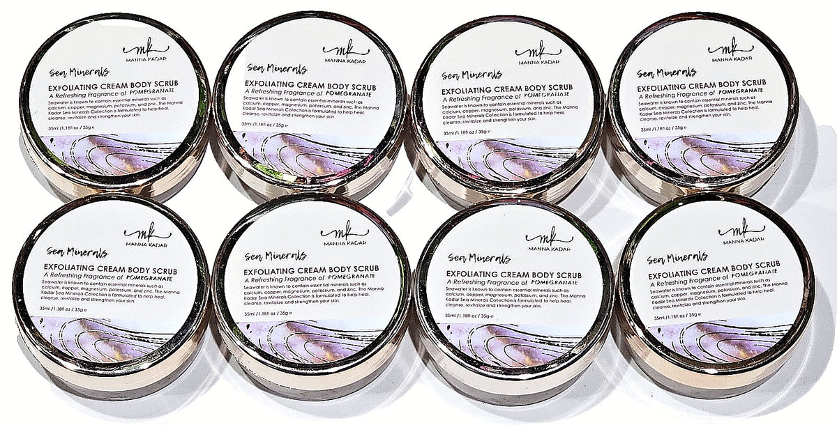 8 Pack Mk Manna Kadar Sea Minerals Exfoliating Cream Body Scrub