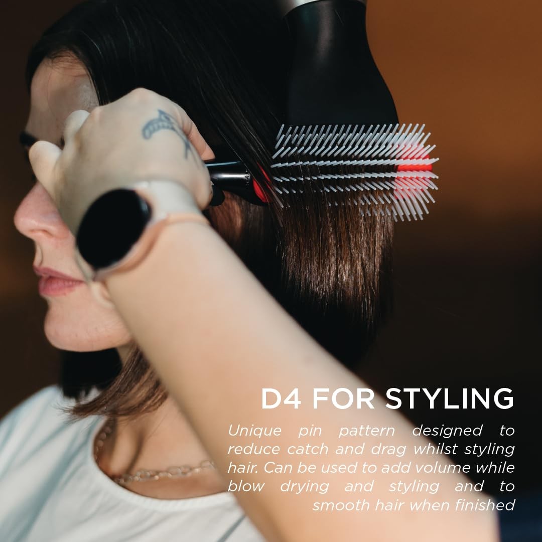 Denman 5 Row Hair Styling Brush for Curly Thick Hair - Detangling & Curl Defining