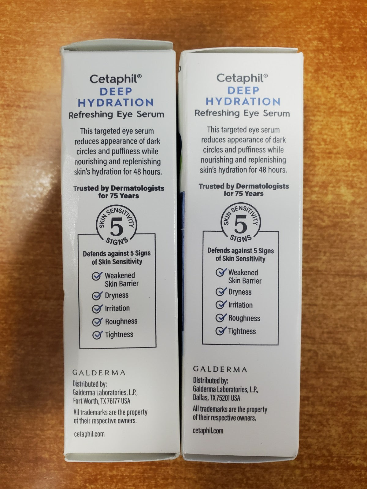 2 Pack Deep Hydration Eye Serum with Hyaluronic Acid & Vitamin E