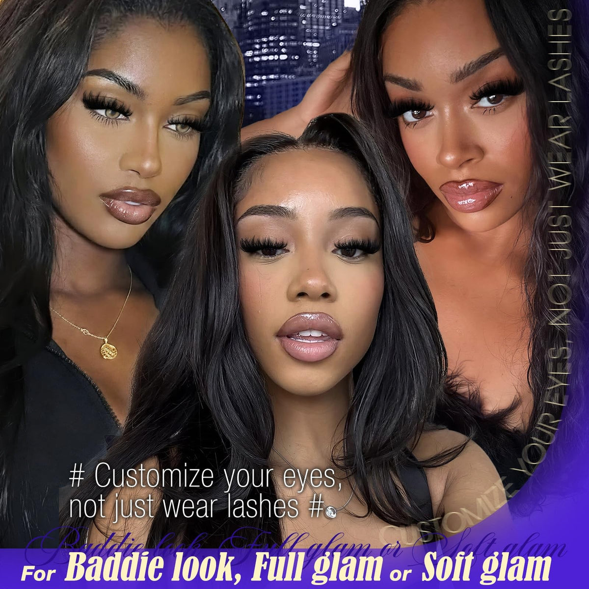 DIY Eyelash Clusters Kit 150D 200D 300D Full Volume Wispy Lash Extensions