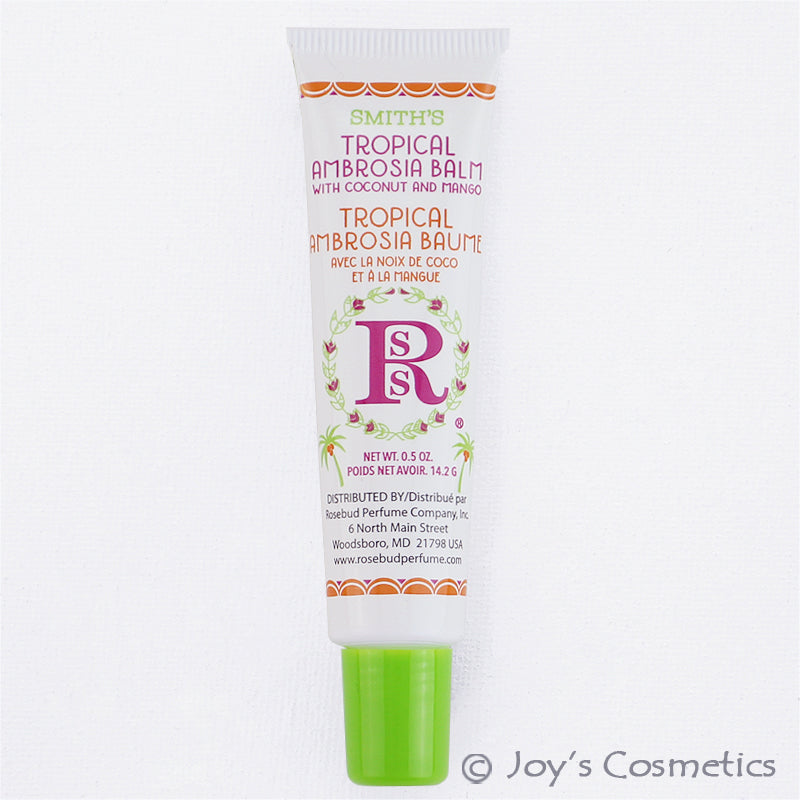 Lip Balm Tube - Tropical Ambrosia Coconut Mango Scent 0.5 oz