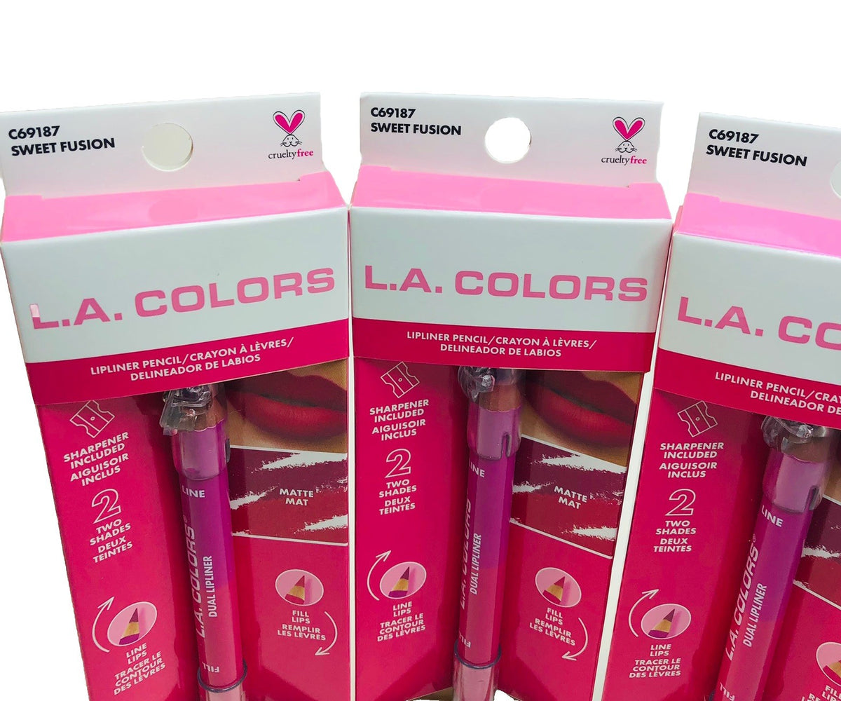 Lip Liner Set Dual Ended Matte Pencils Sweet Fusion 3-Pack