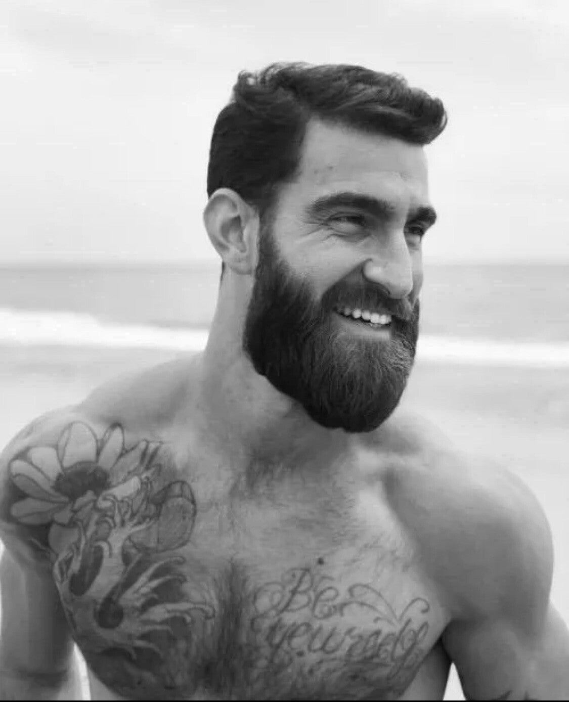 Men's Boar Hair Beard Brush - Soft Bristle Mustache Grooming & Styling