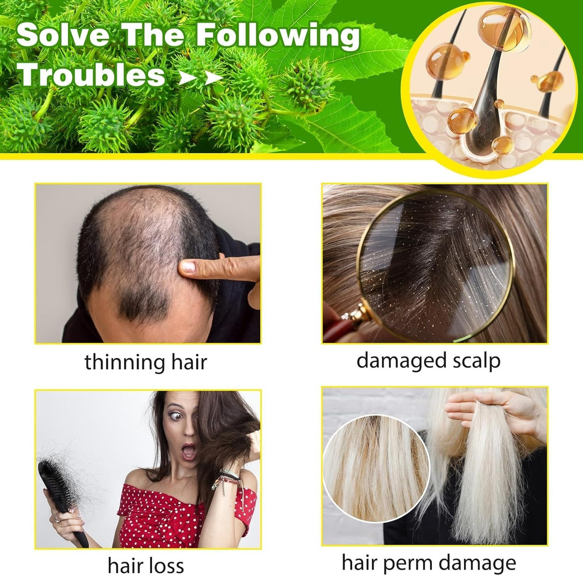 Organic Black Castor Oil for Hair & Skin - 100% Pure Jamaican Virgin Cold Pressed