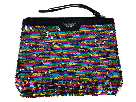 Sequin Makeup Cosmetic Bag - Lingerie Bag for Travel & Storage