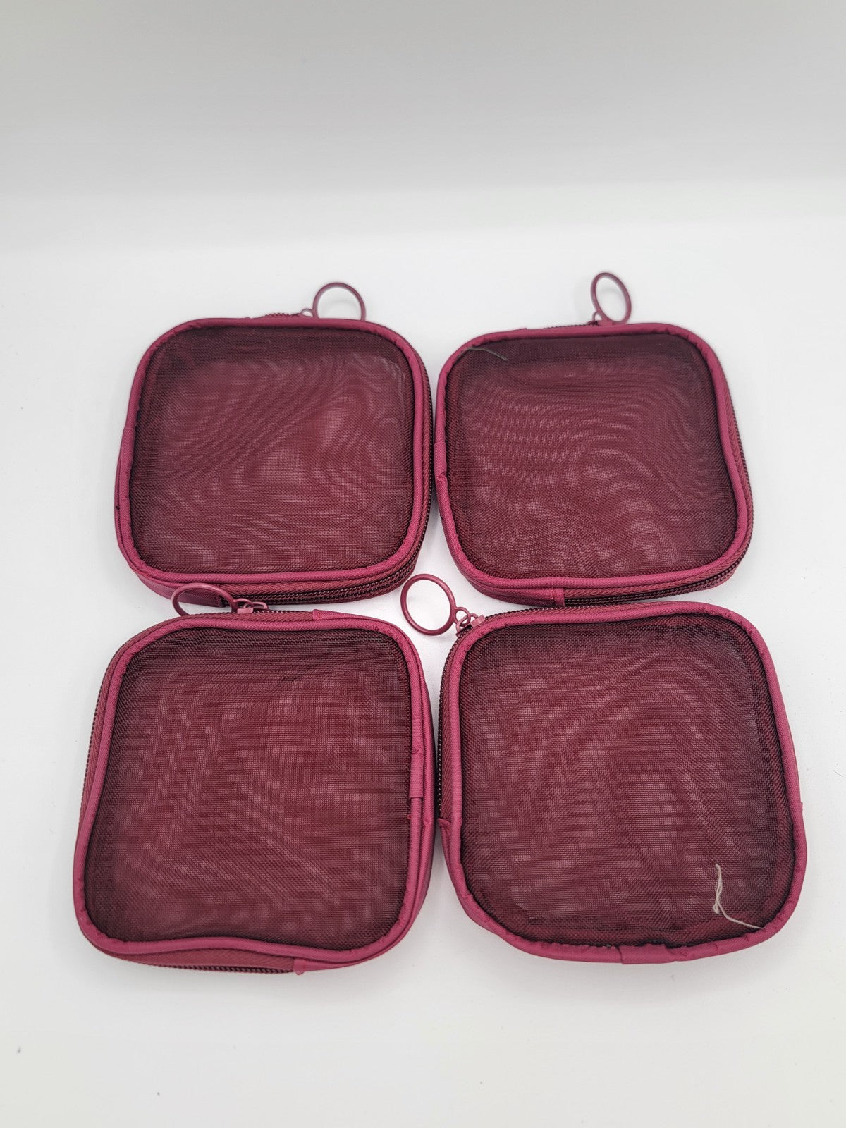 Mesh Makeup Bag Travel Toiletry Organizer Pouch - 4 Pack