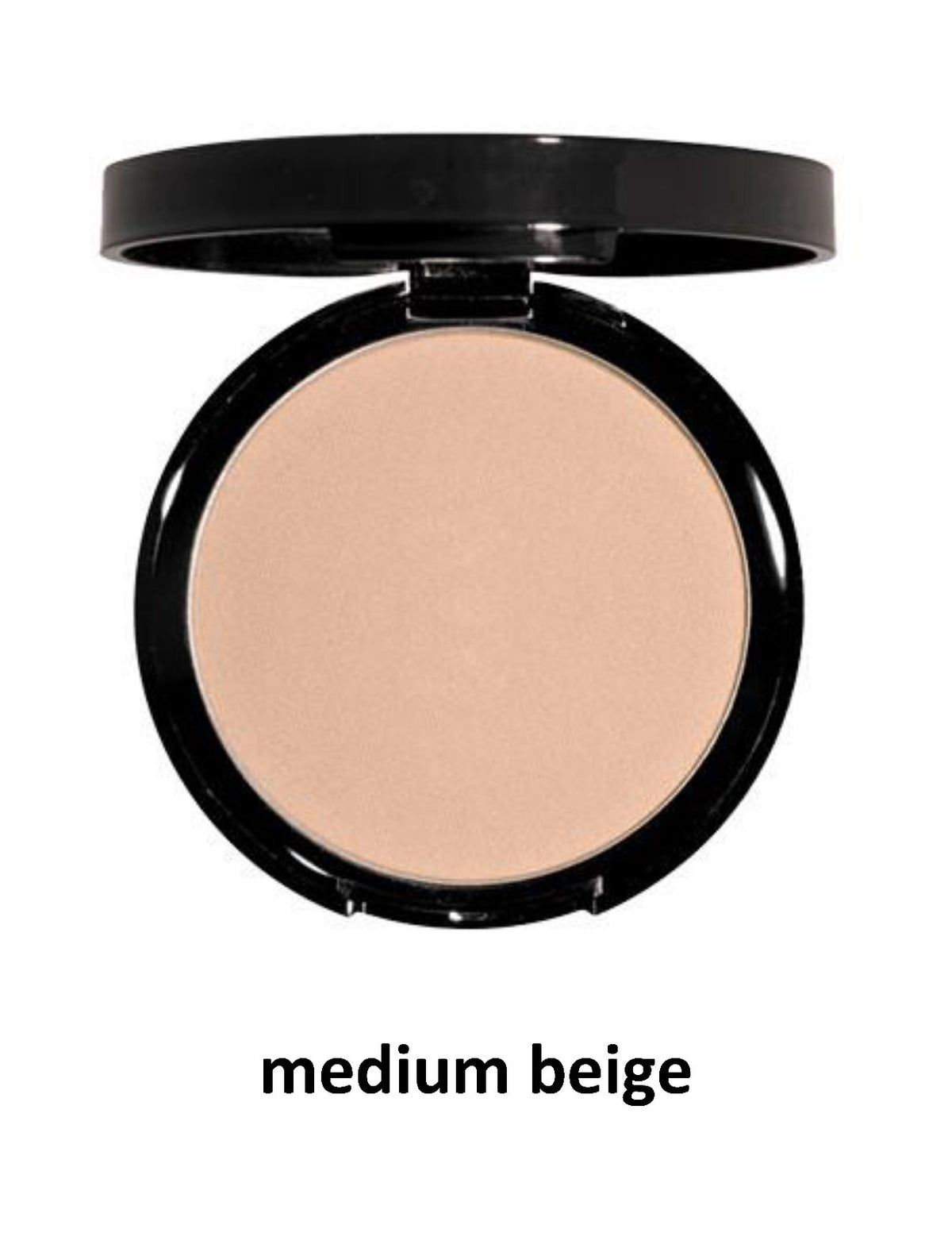 Powder Foundation Medium Beige - Matte Finish, Paraben-Free, 0.35 oz