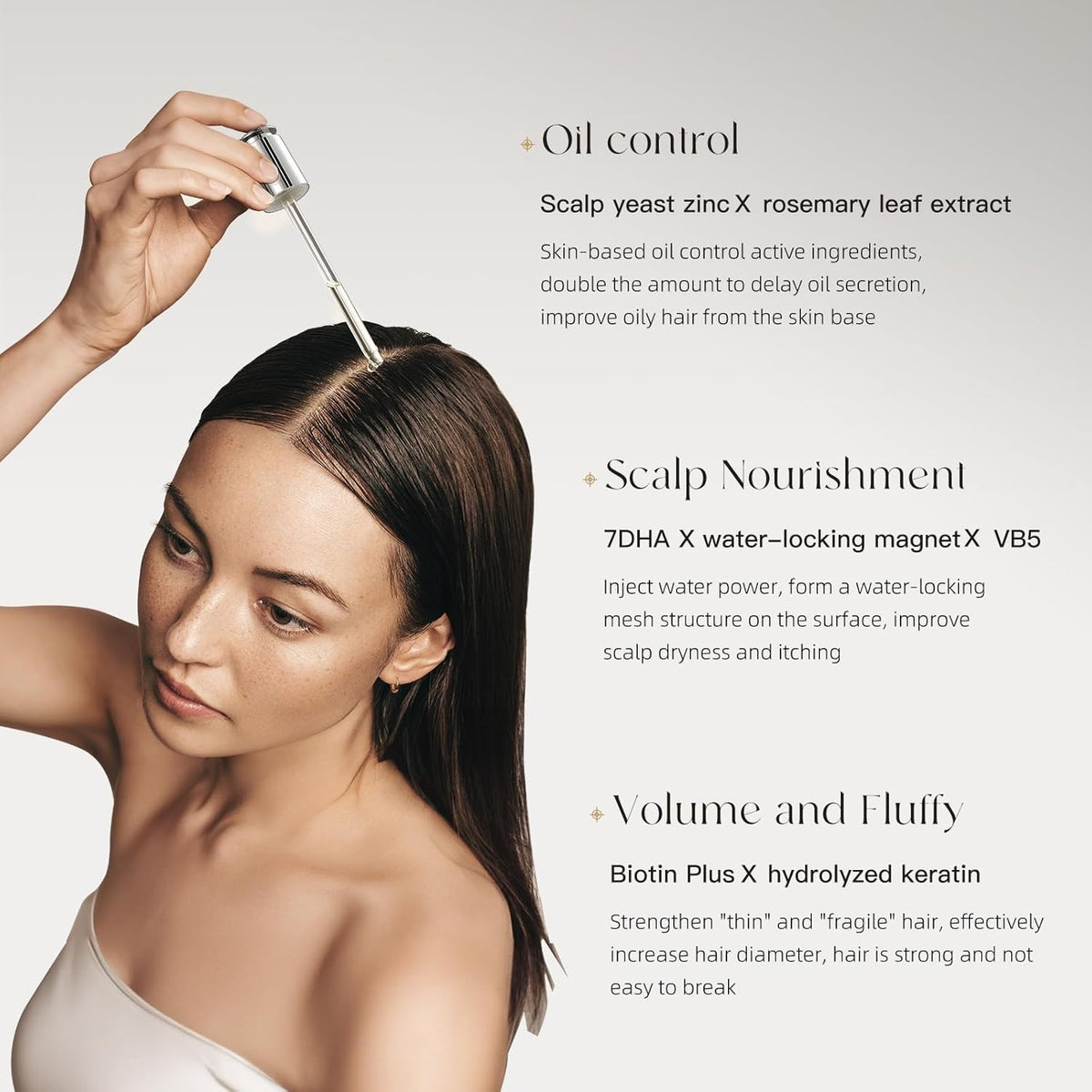 Hair Growth Serums 95 ml - Rosemary Thickening Serum with Biotin