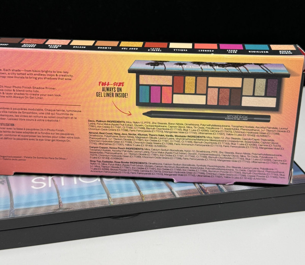 Smashbox Cover Shot Eye Palette with Full-Size Eyeliner - New In Box