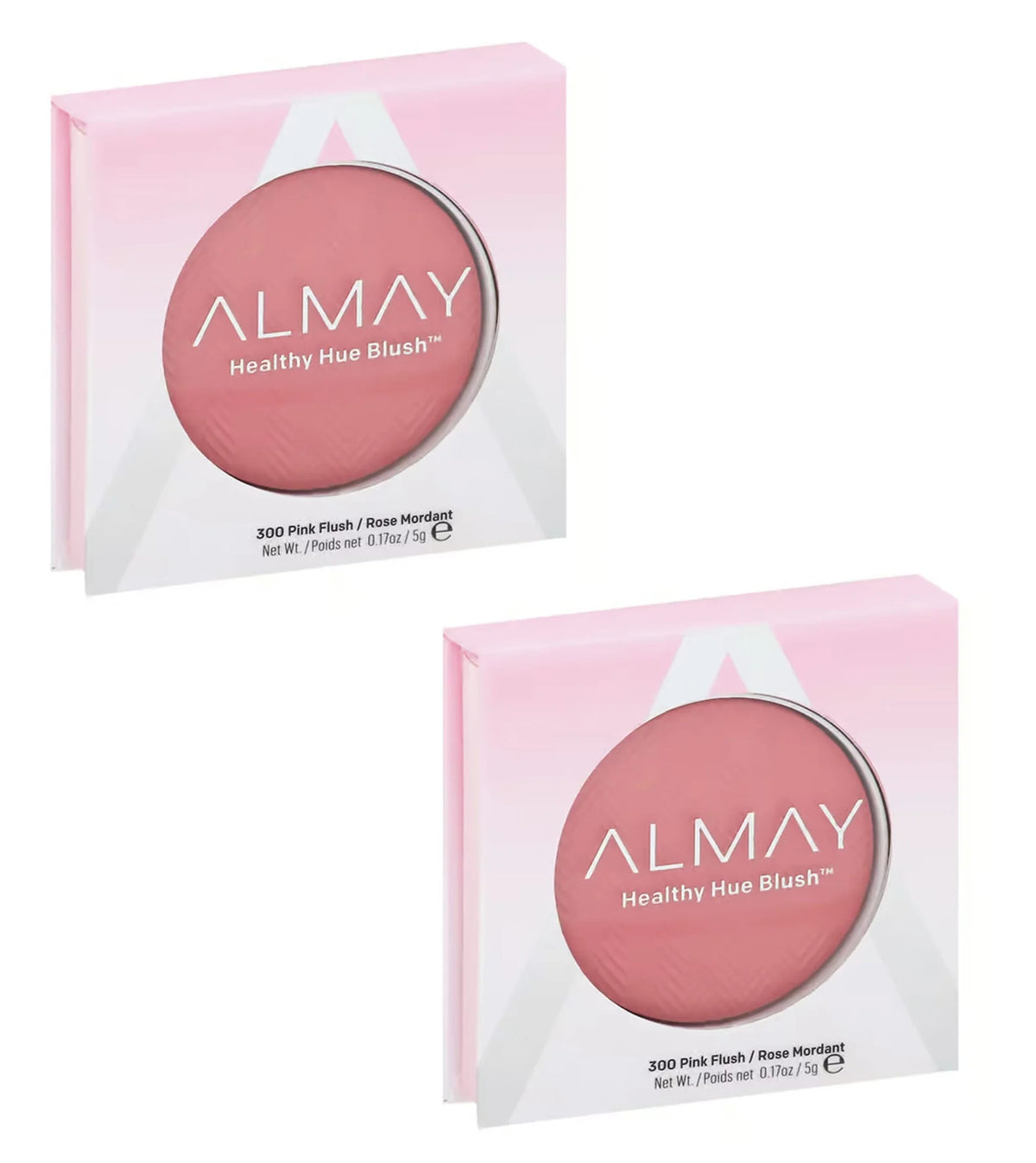 Healthy Hue Pink Flush Blush Pack of 2 - Lightweight, Hypoallergenic, Cruelty-Free Makeup