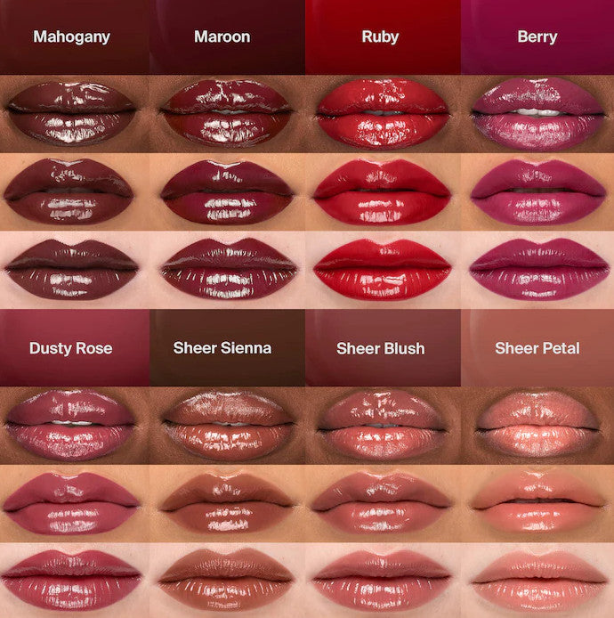 Long-Wear Lip Lacquer with High Shine - 8 Shades, Transfer Proof