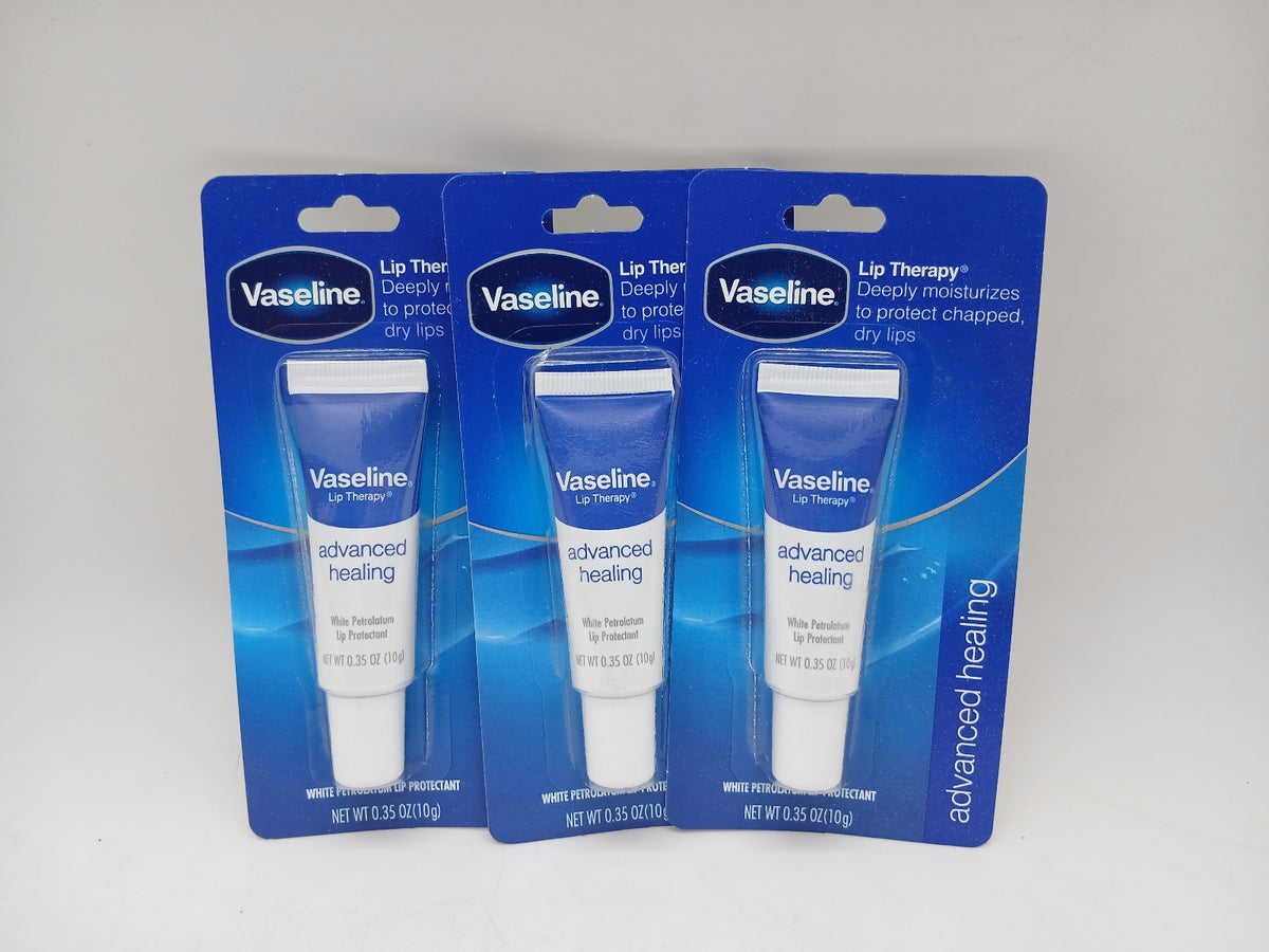 Vaseline Lip Therapy Advanced Healing Bulk | 3 Count, 0.35oz Travel