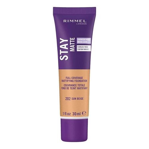 Full Coverage Matte Foundation Sun Beige 1oz - Shine Control & Natural Finish