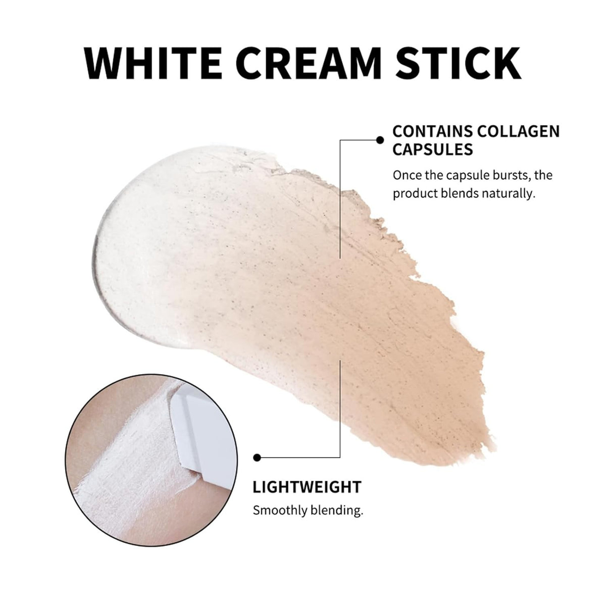Color Changing Foundation Stick with Brush - Natural Finish Makeup