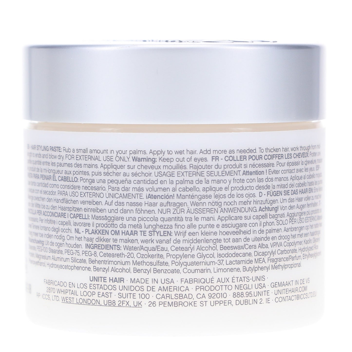 Hair Styling Paste for Volume & Texture - 2 oz Thickening Cream