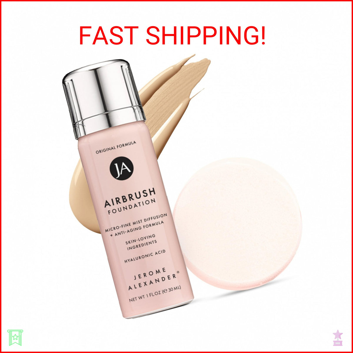 Mini Airbrush Foundation Light Medium - Makeup Airbrush for Flawless Skin