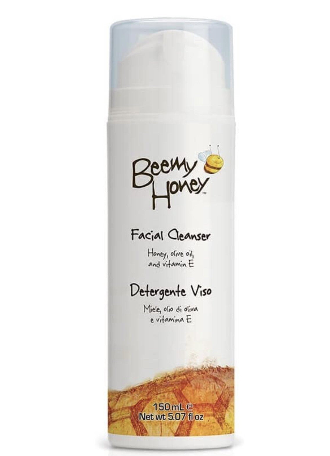 Facial Cleanser with Honey Olive Oil & Vitamin E – Natural pH Balanced 5.07 oz