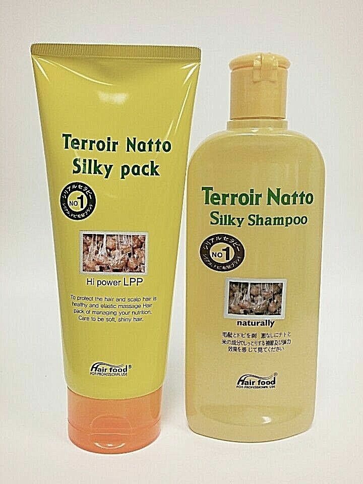 Natto Hair Shampoo & Conditioner Set - Moisturizing Nourishing Hair Care