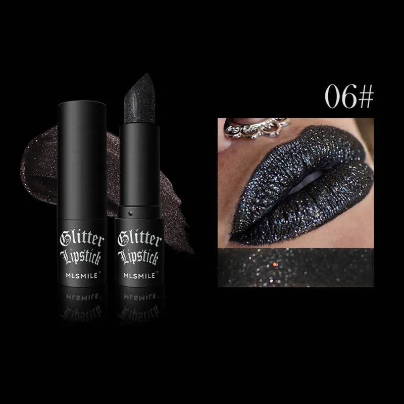 Waterproof Long-Lasting Diamond Pearlescent Lipstick - Metallic Lip Makeup