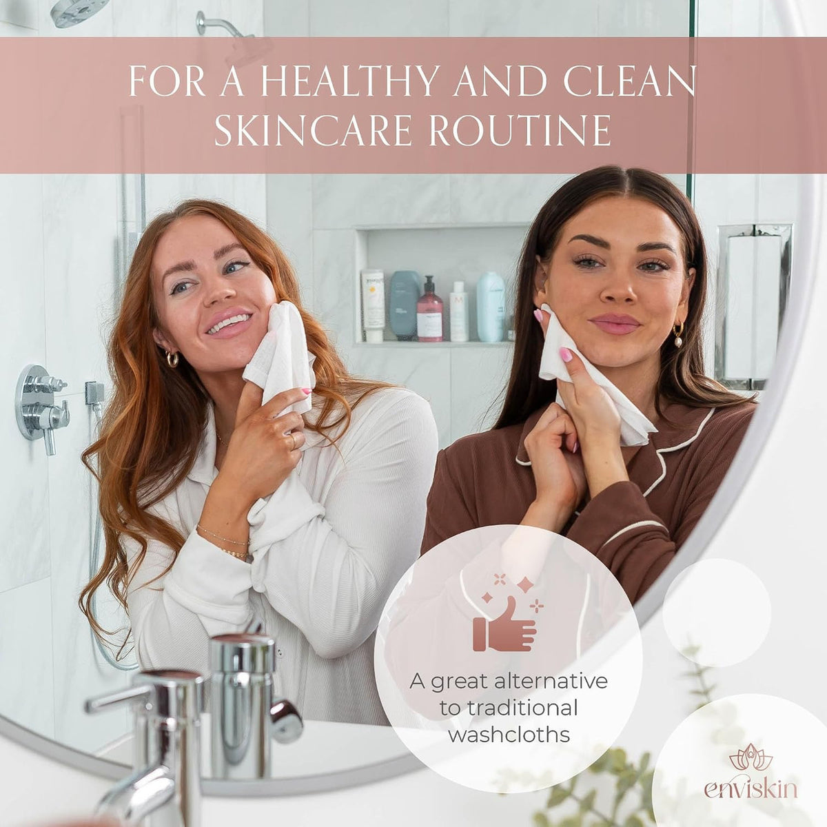 Disposable Plant-Based Makeup Remover Wipes 10x12 Inch Soft Face Towels - 50 Pack