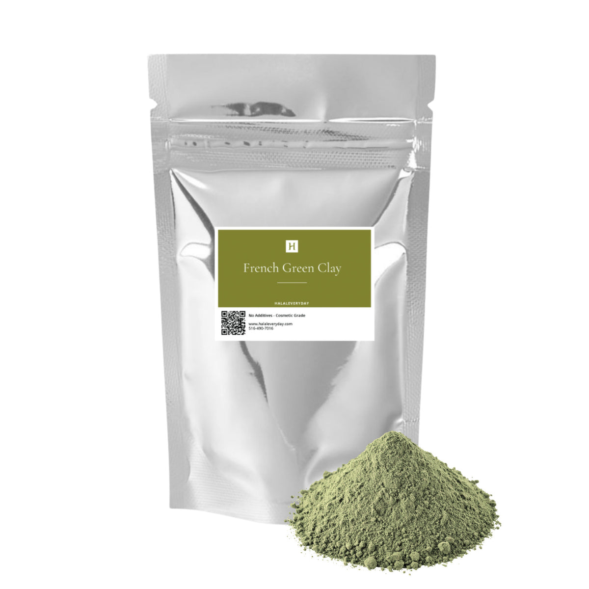 French Green Clay Powder - 100% Pure Cosmetic Grade
