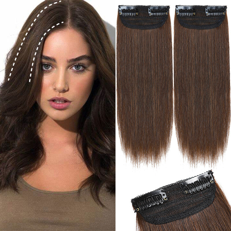 Remy Human Hair Clip-In Extensions - Invisible Side Piece, Multiple Colors & Lengths