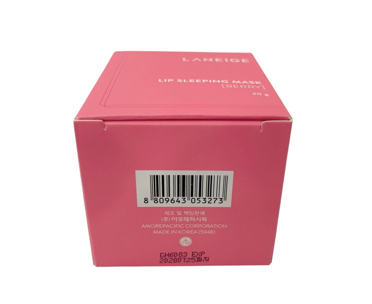 Lip Sleeping Mask Berry 20g - Hydrating Lip Care & Moisturizer