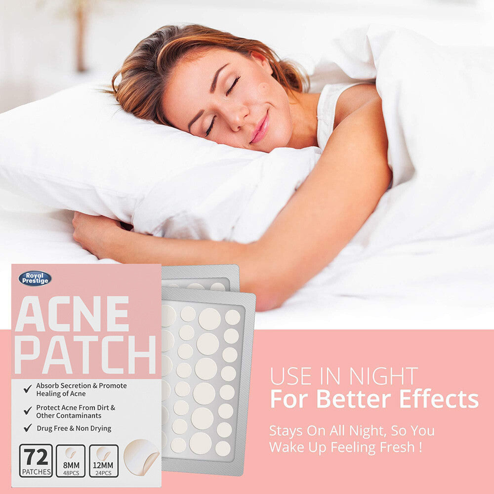Hydrocolloid Acne Pimple Patches - Spot Treatment for Face & Scar Repair