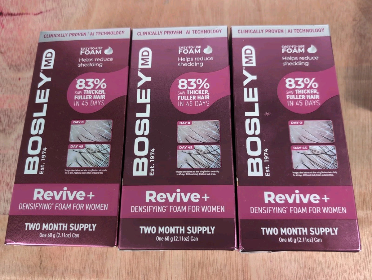 Bosley MD Revive + Densifying Foam for Women - 6 Month Supply