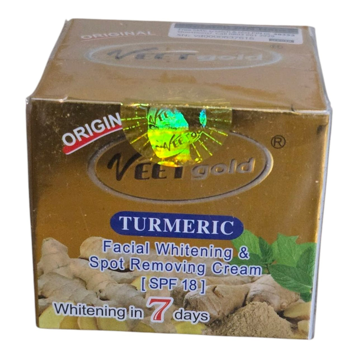 Turmeric Facial Cream for Brightening & Skin Care - Veet Gold