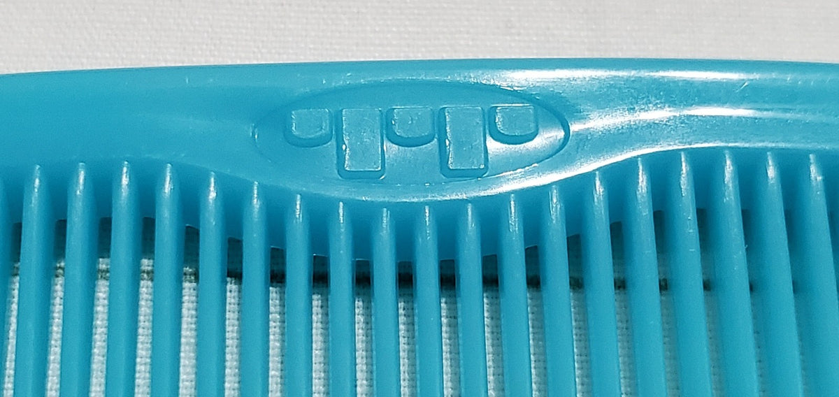 Vintage Tip Top Unbreakable Blue Hair Comb Set - 5 Inch, Pack of 6