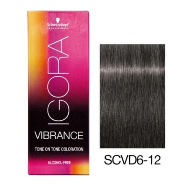 Schwarzkopf Igora Vibrance 6-12 Dark Blonde Cendre Ash 2.02 oz