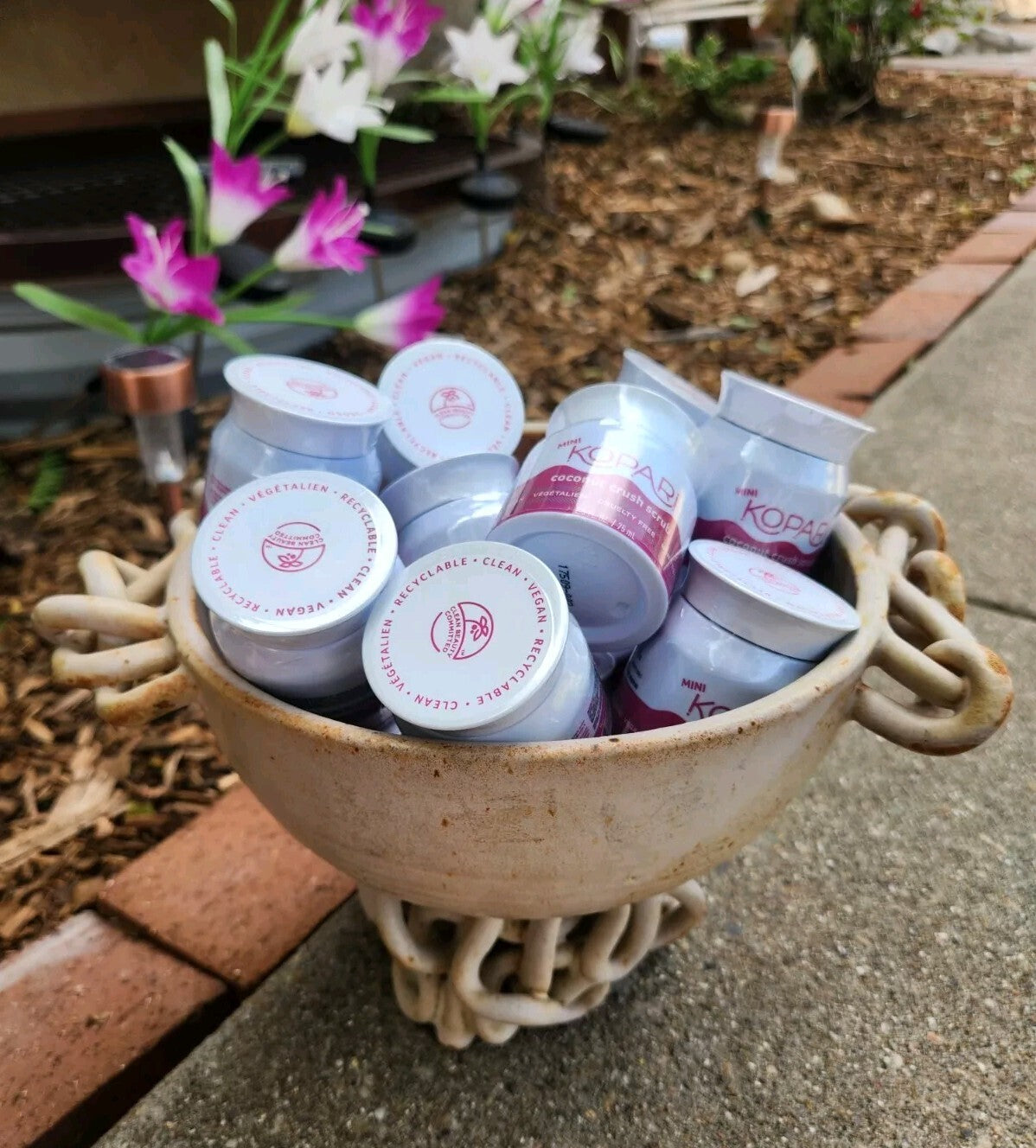 2x MINI KOPARI Coconut Crush Scrub 2.5 Oz. Vegan SKIN POLISH ✨️ 🥥 🌴