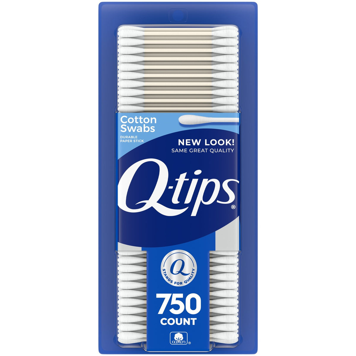 Cotton Swabs Pack - 100% Cotton, 750 Count for Home, First Aid & Beauty