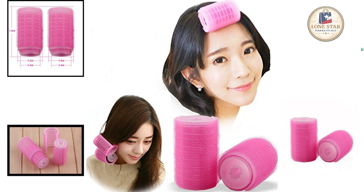 Reusable Pink Double-Layer Hair Curlers for Gorgeous, Long-Lasting Curls