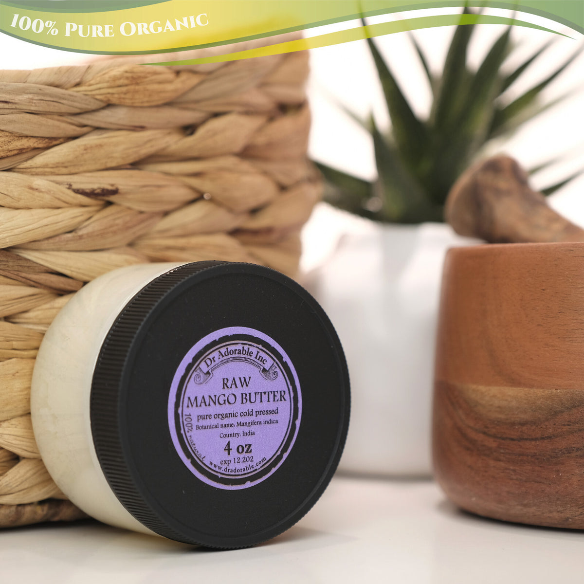 Organic Cold Pressed Mango Butter Raw
