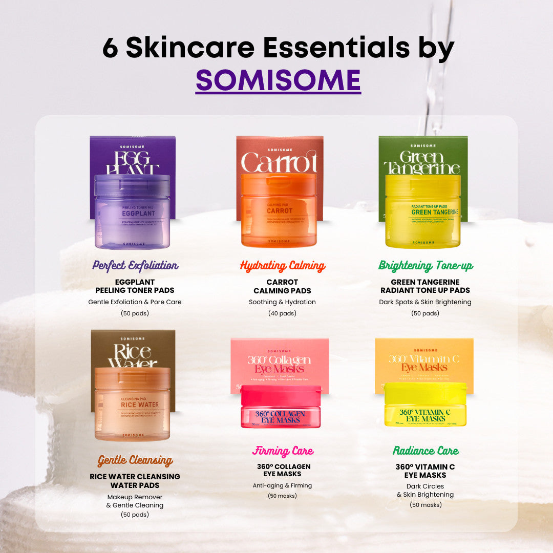 SOMISOME Peeling Toner Pads Zero Pore, Mediheal, Moisturizing Korean