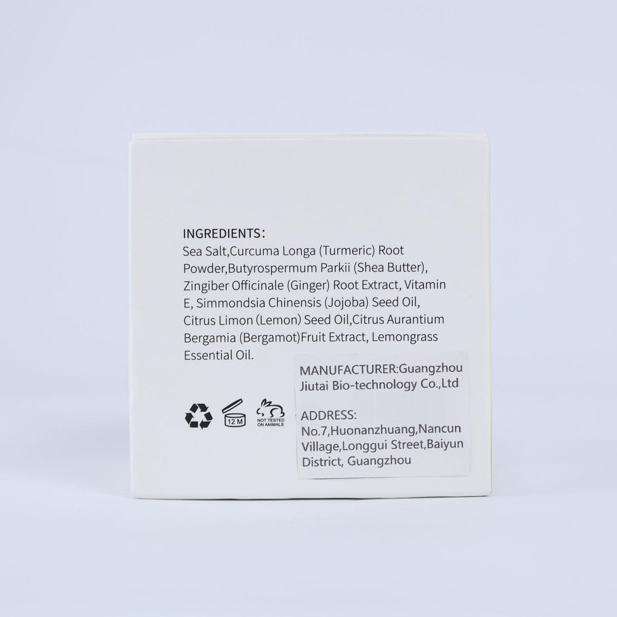 Turmeric Body Scrub with Shea Butter & Sea Salt - Nourishing Exfoliant for Dark Areas