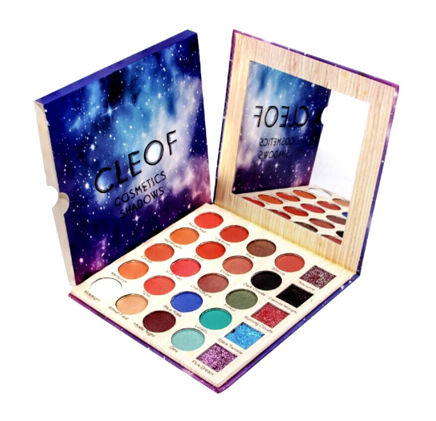 25-Color Eyeshadow Palette with Shimmer & Pigment - Cruelty-Free Makeup