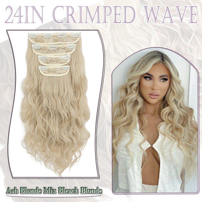 Double Weft Clip-In Human Hair Extensions Full Head - Multiple Colors & Lengths