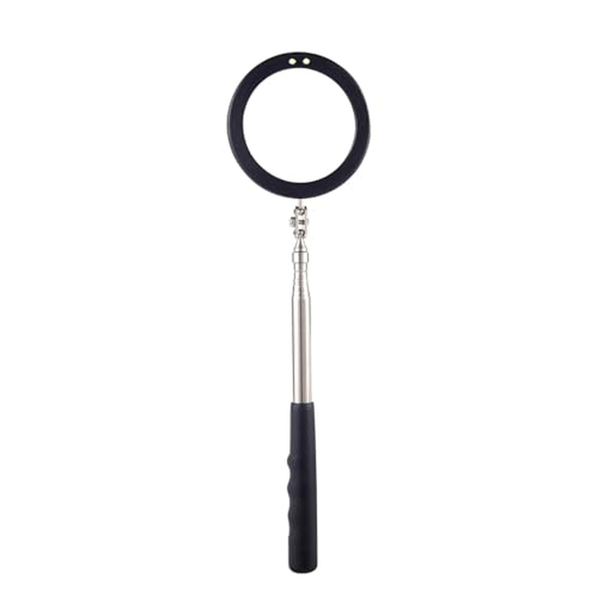LED Inspection Mirror Telescoping with 3.75-Inch Round Mirror & Light