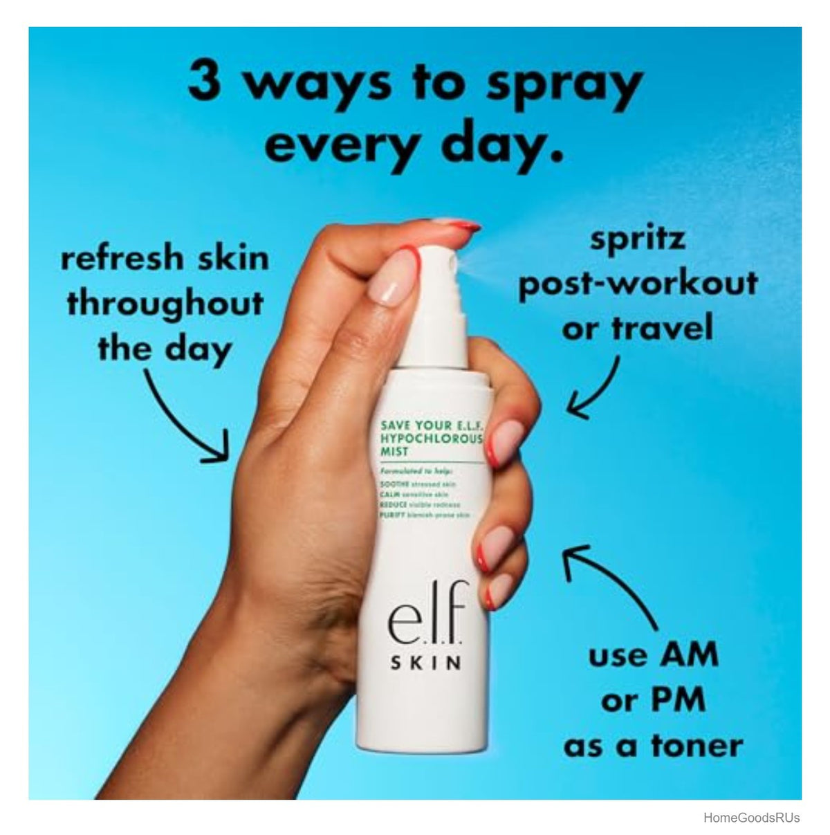 Hypochlorous Face Mist 3.38 oz Calm Redness Blemish-Prone Sensitive Skin