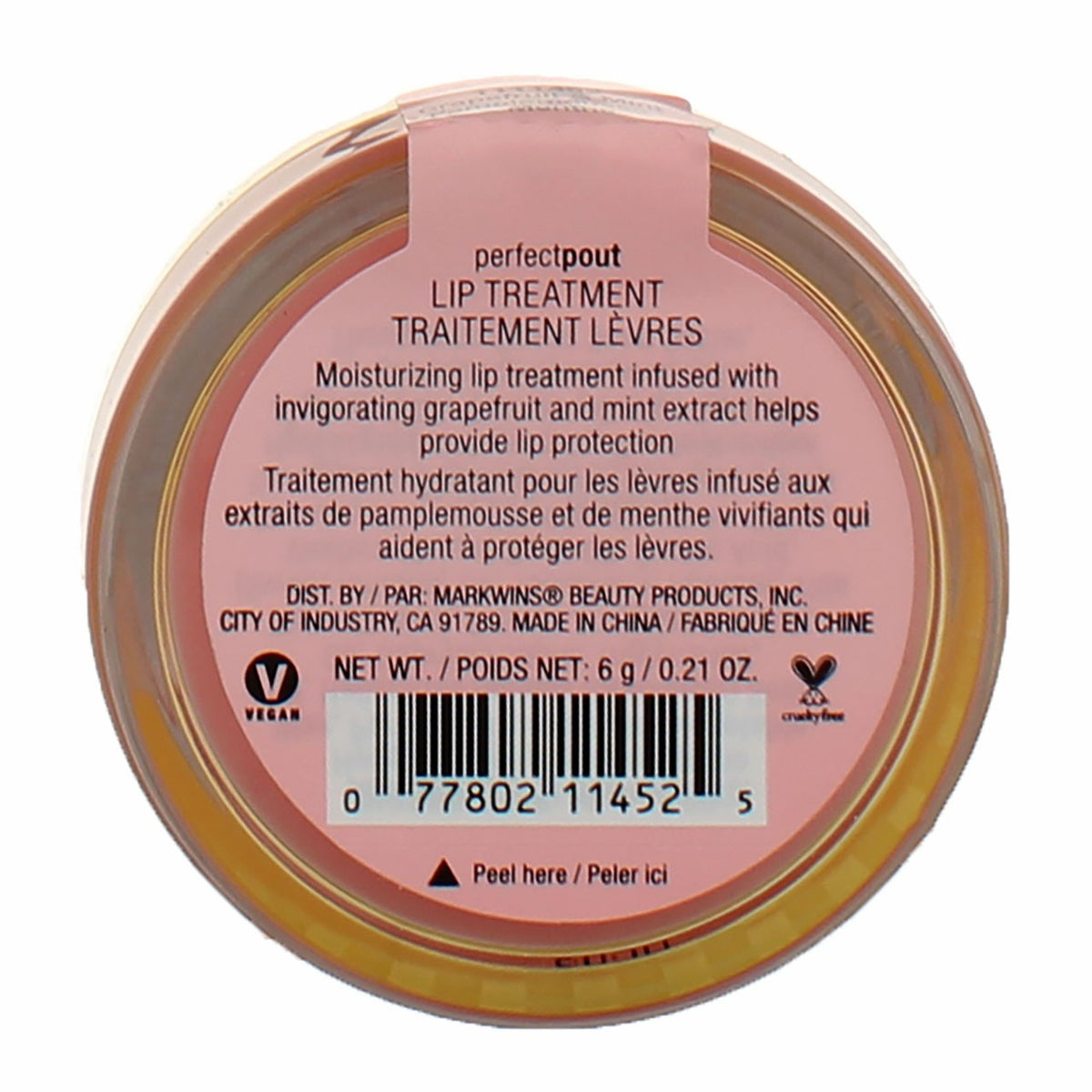 Hydrating Lip Balm with Grapefruit & Mint - Nourishing Lip Treatment
