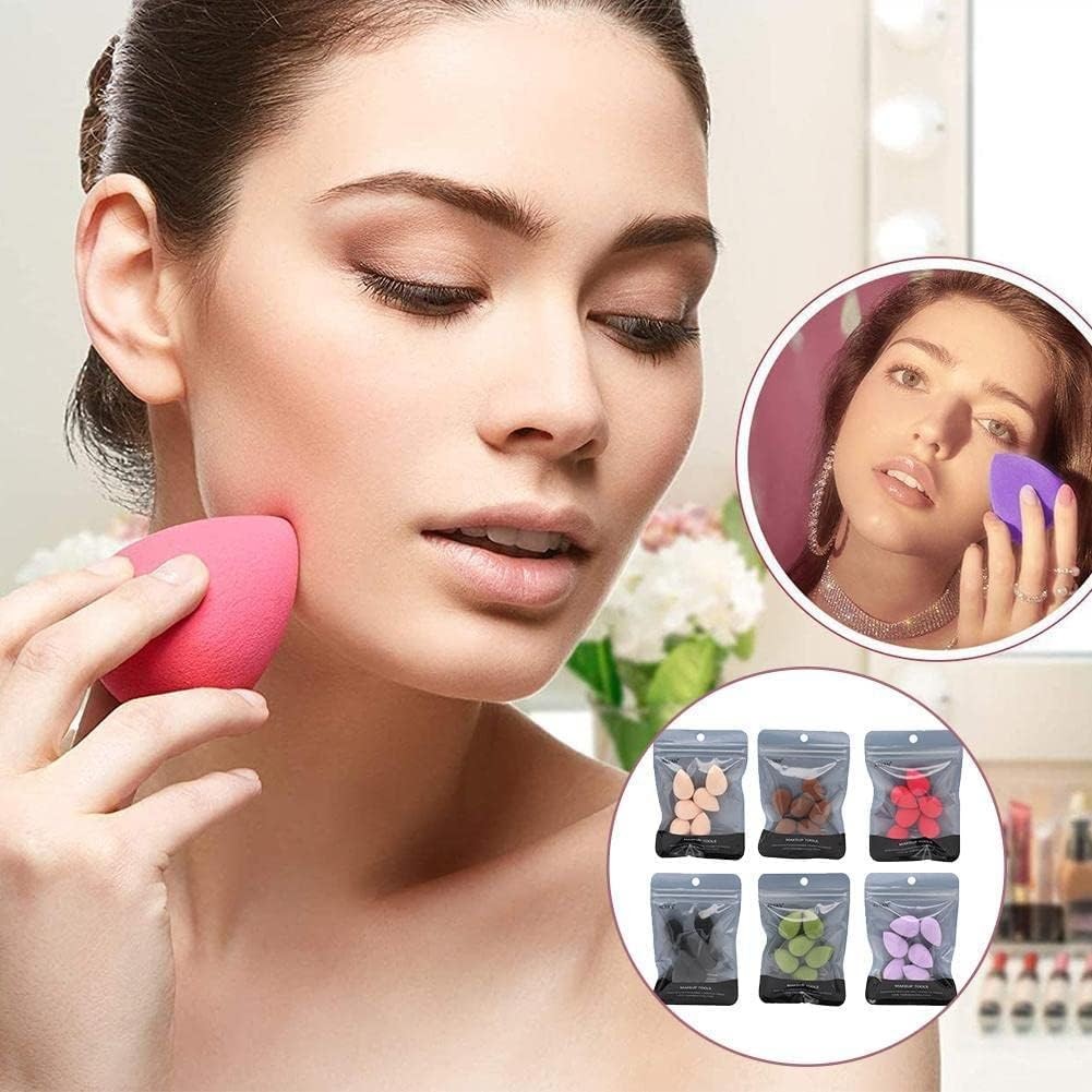 Mini Makeup Sponge Set - 12 Multi-Colored Latex-Free Blenders for Face & Eye Makeup